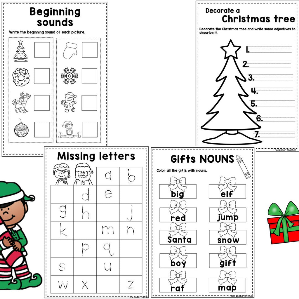 Christmas LITERACY booklet for Early Years