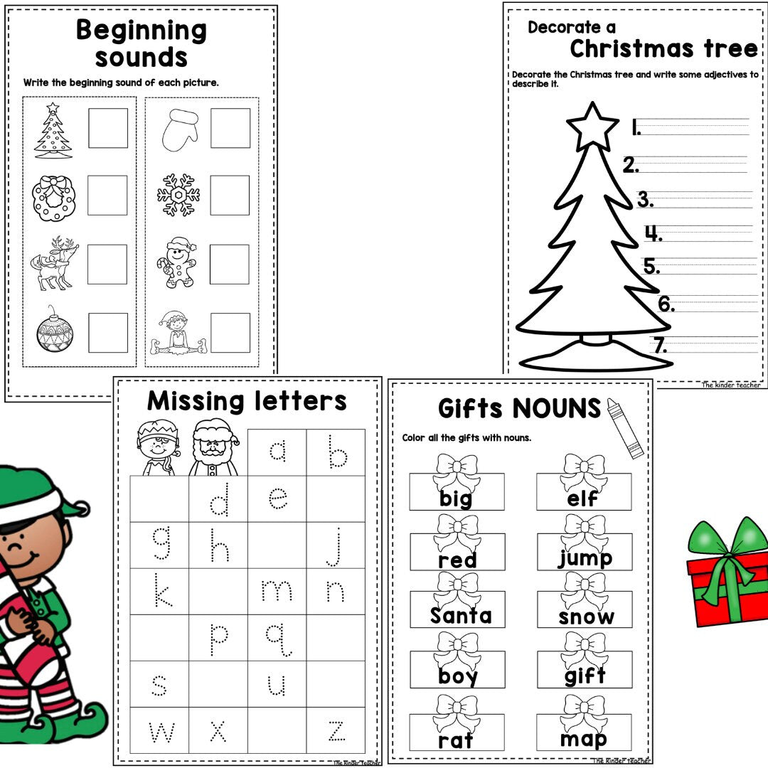 Christmas LITERACY booklet for Early Years