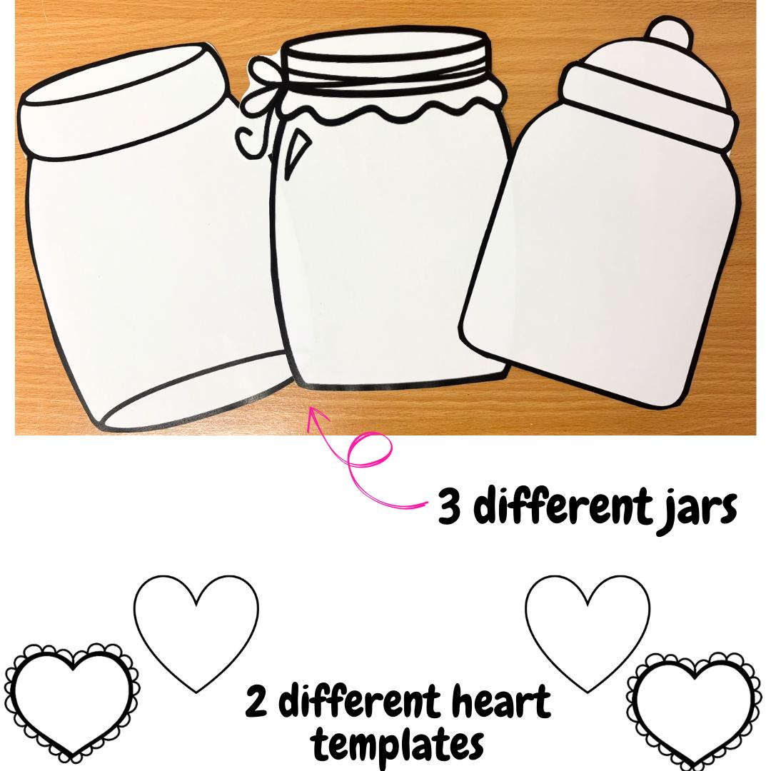 Valentine's Day craft - Compliments jar