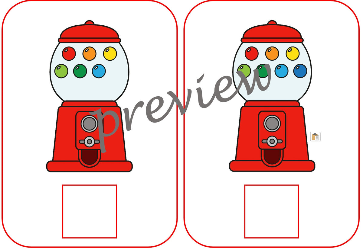 Gumball Machine Counting cards