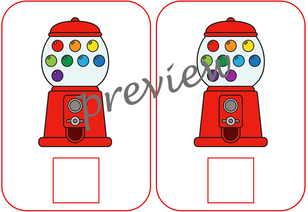 Gumball Machine Counting cards