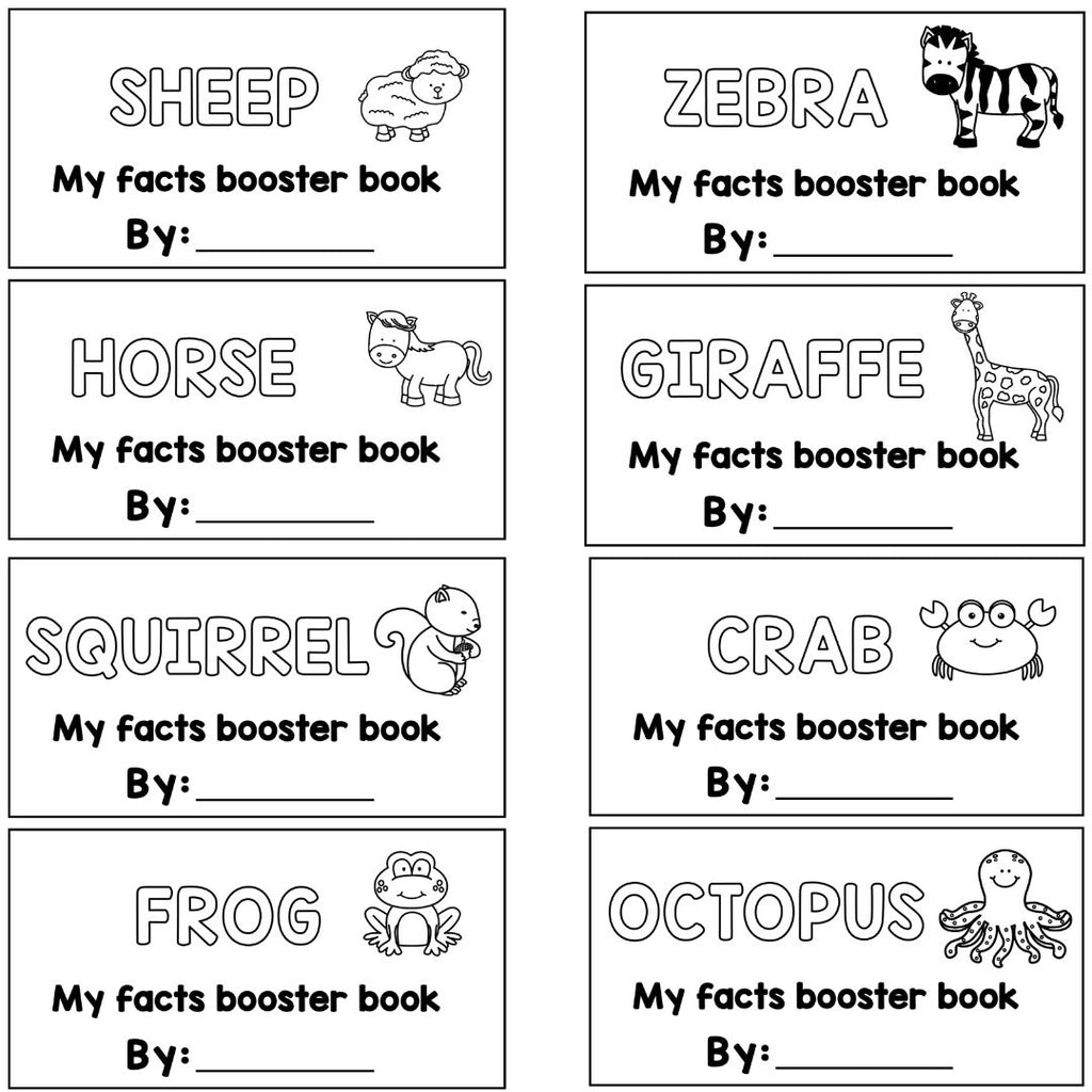 Animals flipbook activity - worksheet - Lapbook