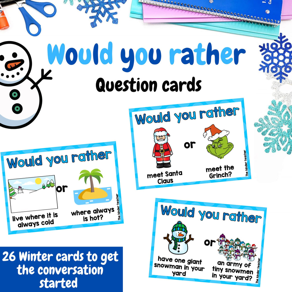 Would you rather conversation cards - BUNDLE