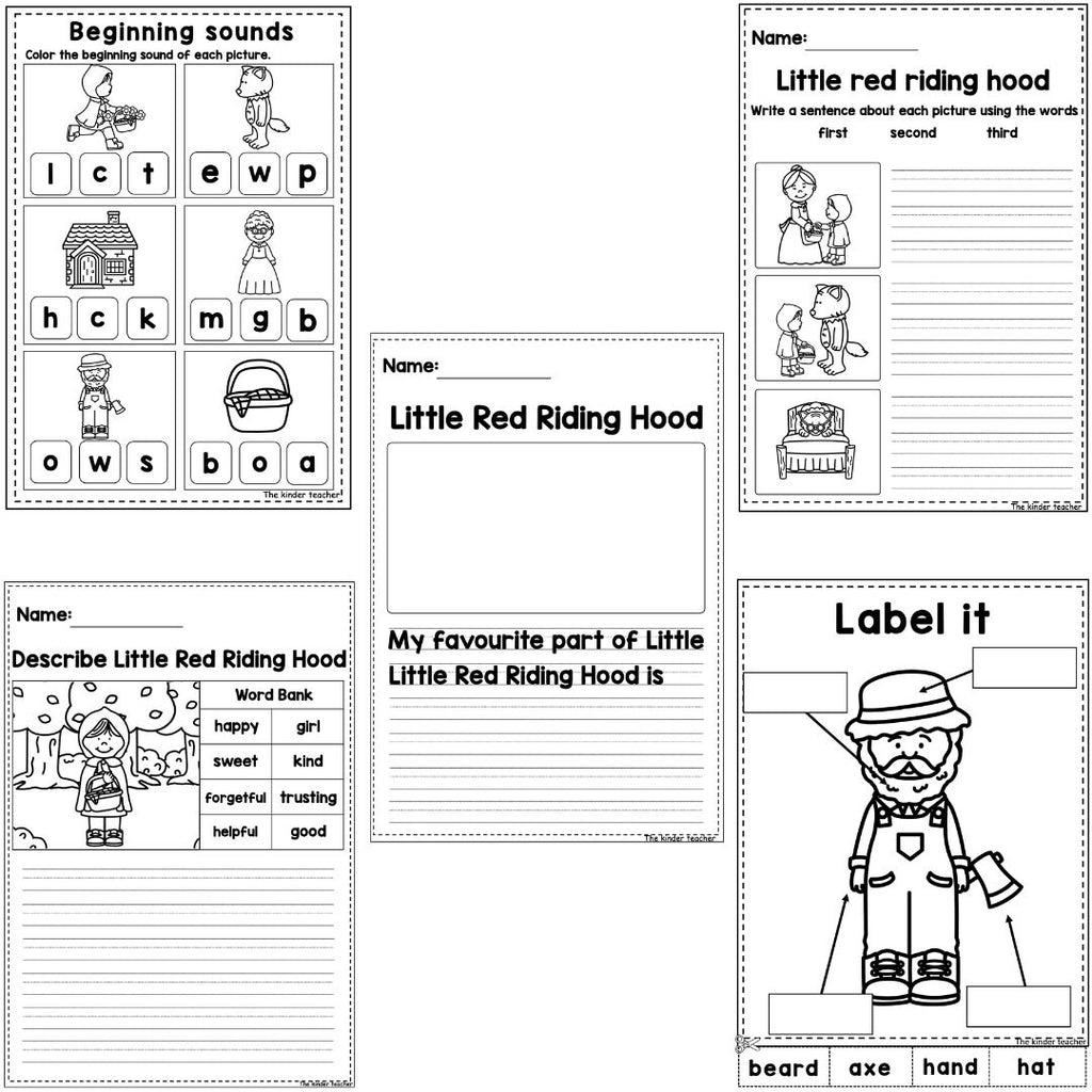 Little red riding hood - Literacy activity booklet