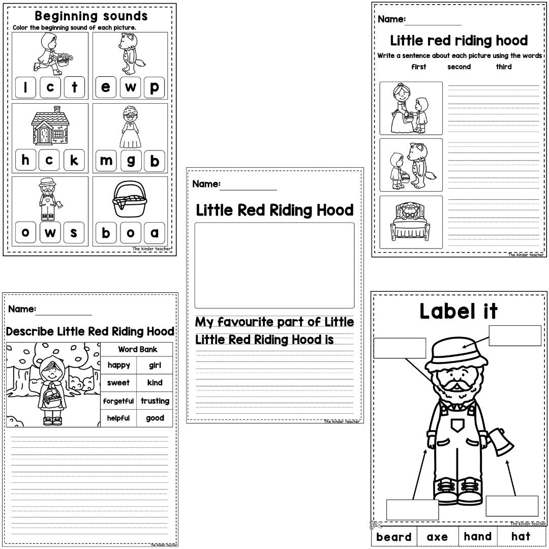 Little red riding hood - Literacy activity booklet