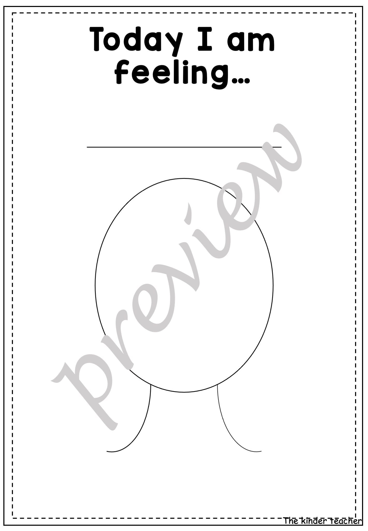 All about me booklet - Kindergarten