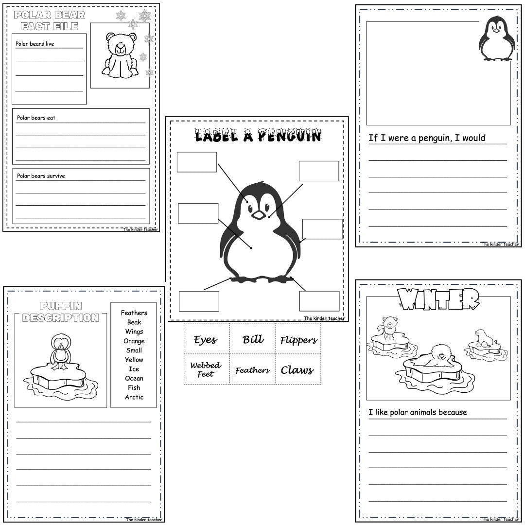 Polar animals - Early writing