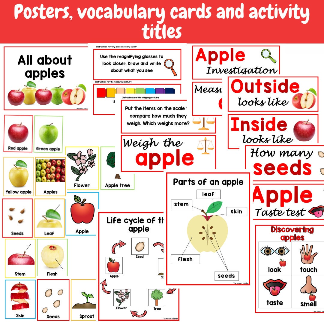 All about apples - Investigation science center for Preschool