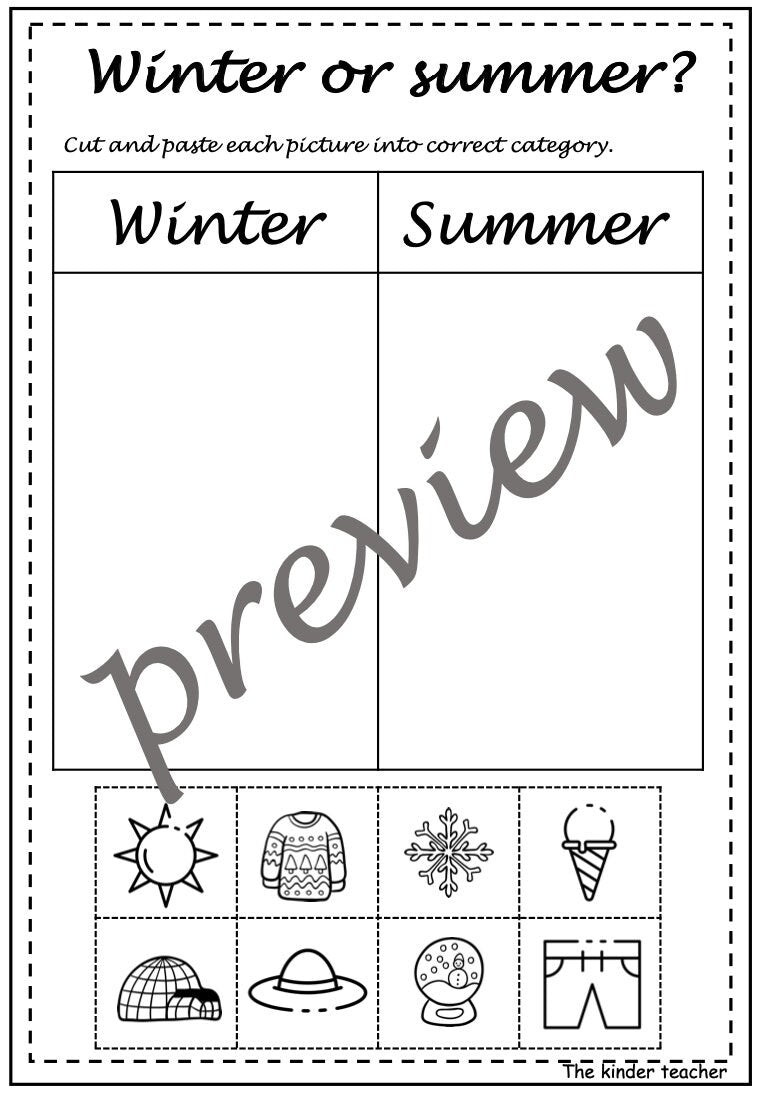 Winter Activity Booklet