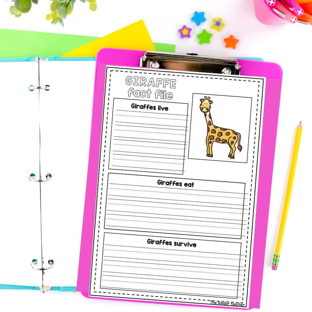 Animals fact files - Early writing - Reception and Nursery