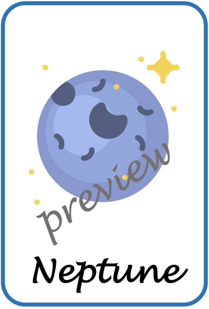 Space posters and key vocabulary