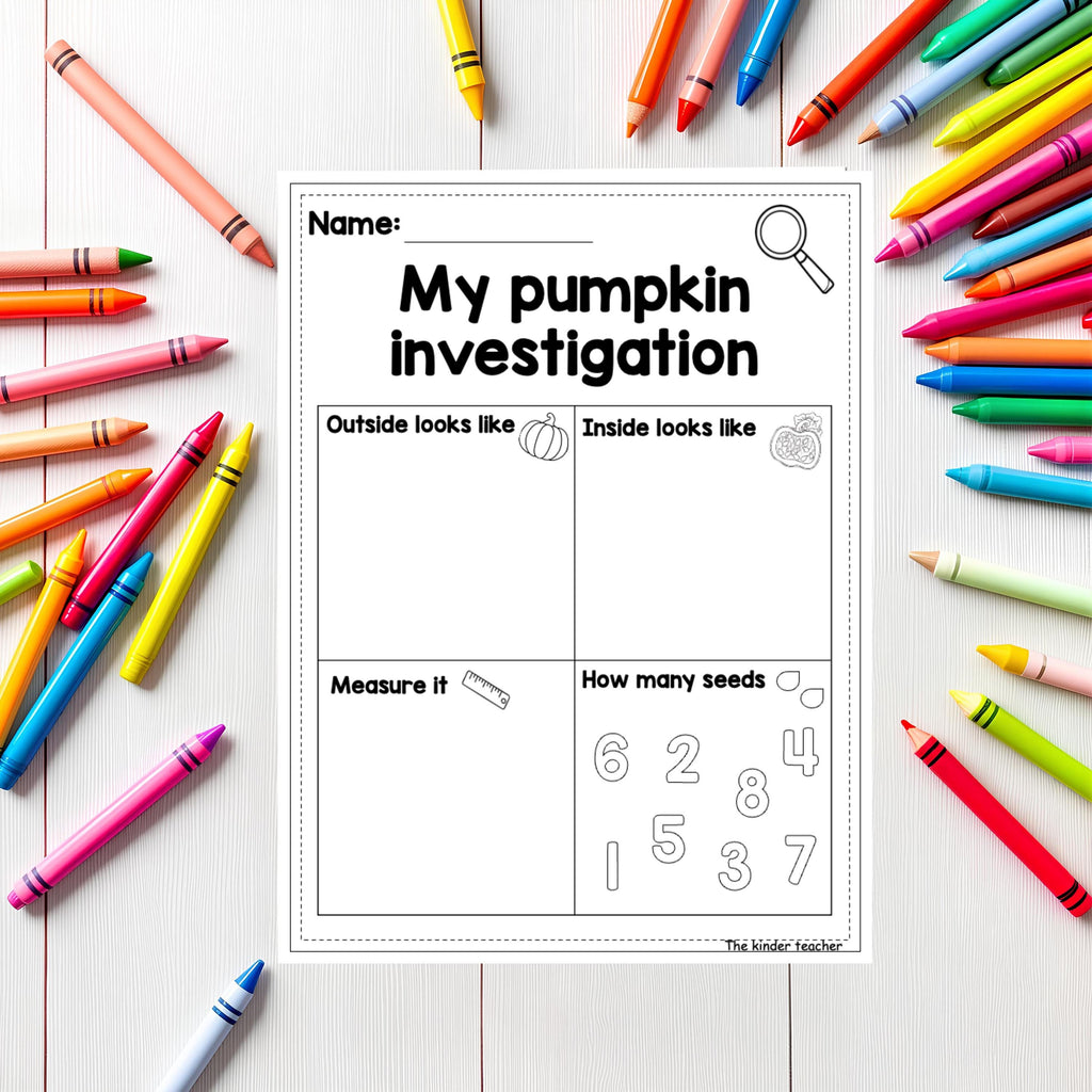 All about pumpkins - Investigation science center for Preschool