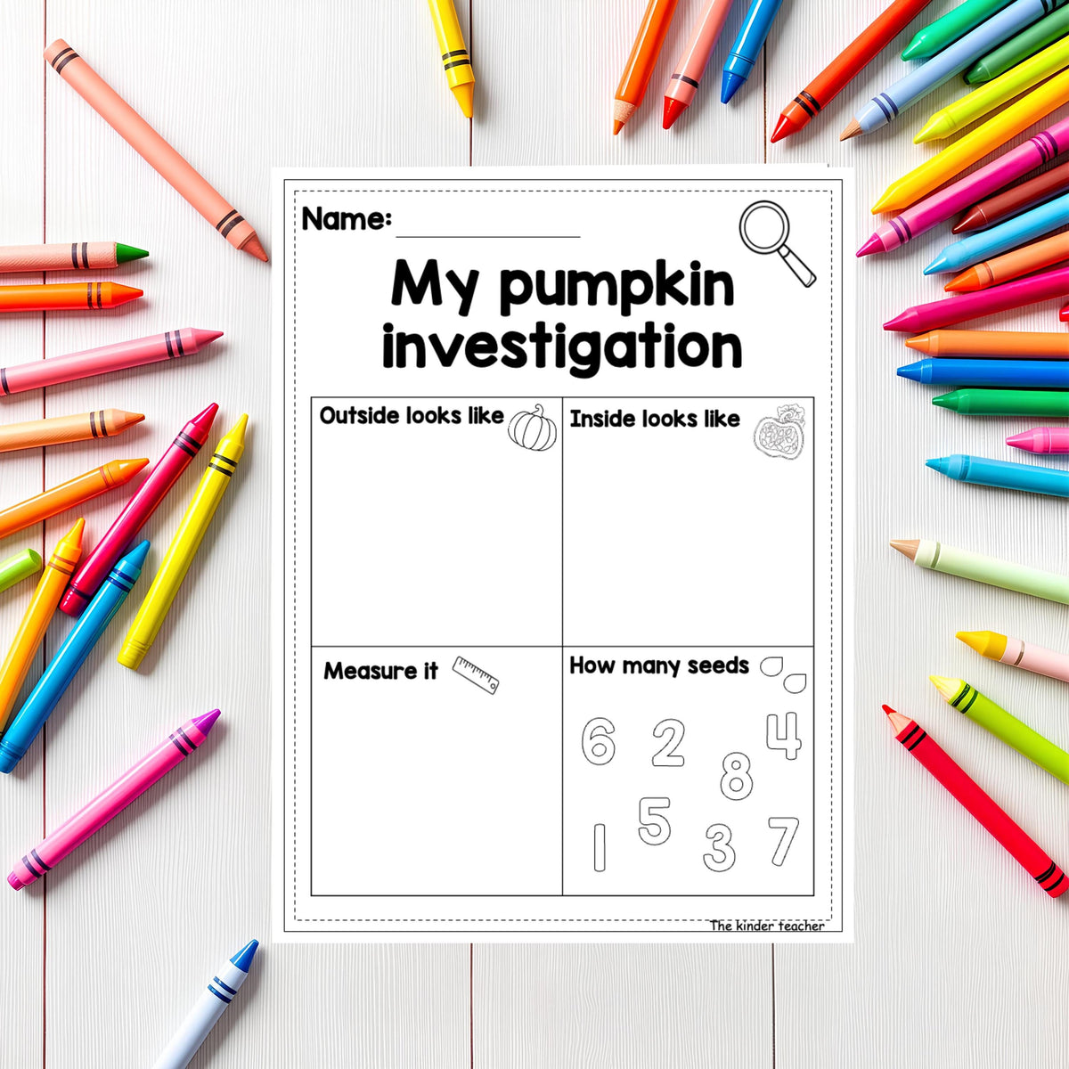 All about pumpkins - Investigation science center for Preschool