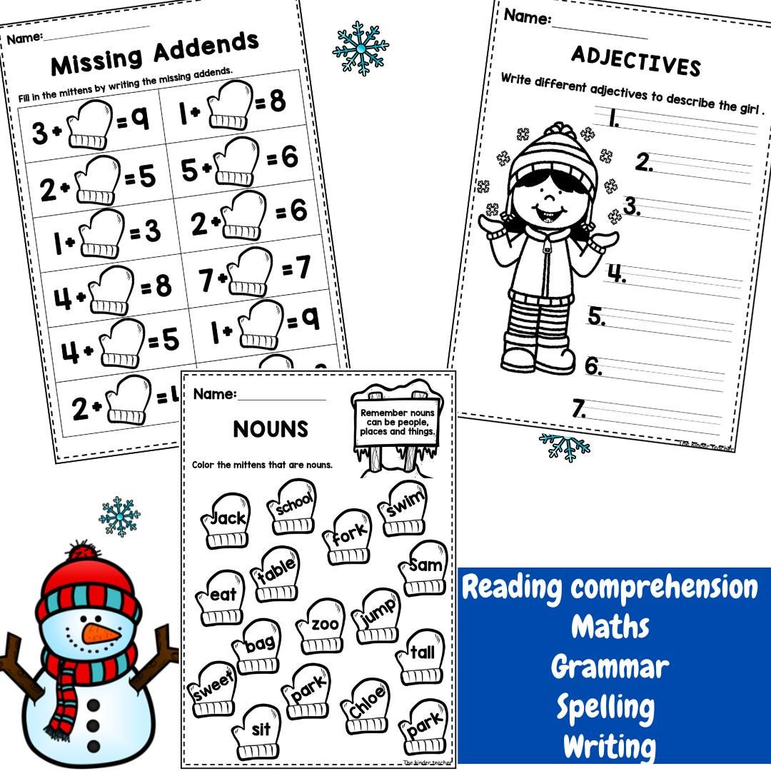 January activity booklet  - Reception, Year 1 and Year 2
