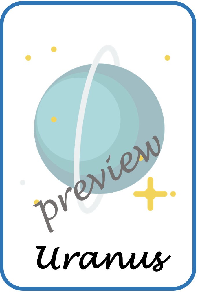 Space posters and key vocabulary