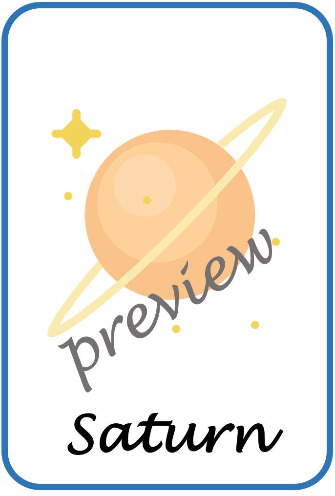 Space posters and key vocabulary