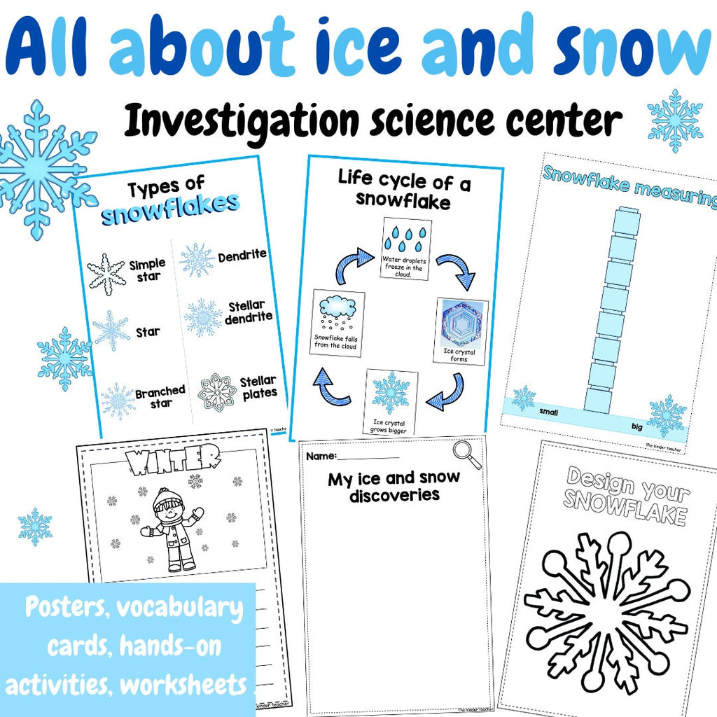 All about ice and snow- Investigation science center for Preschool