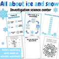 All about ice and snow- Investigation science center for Preschool