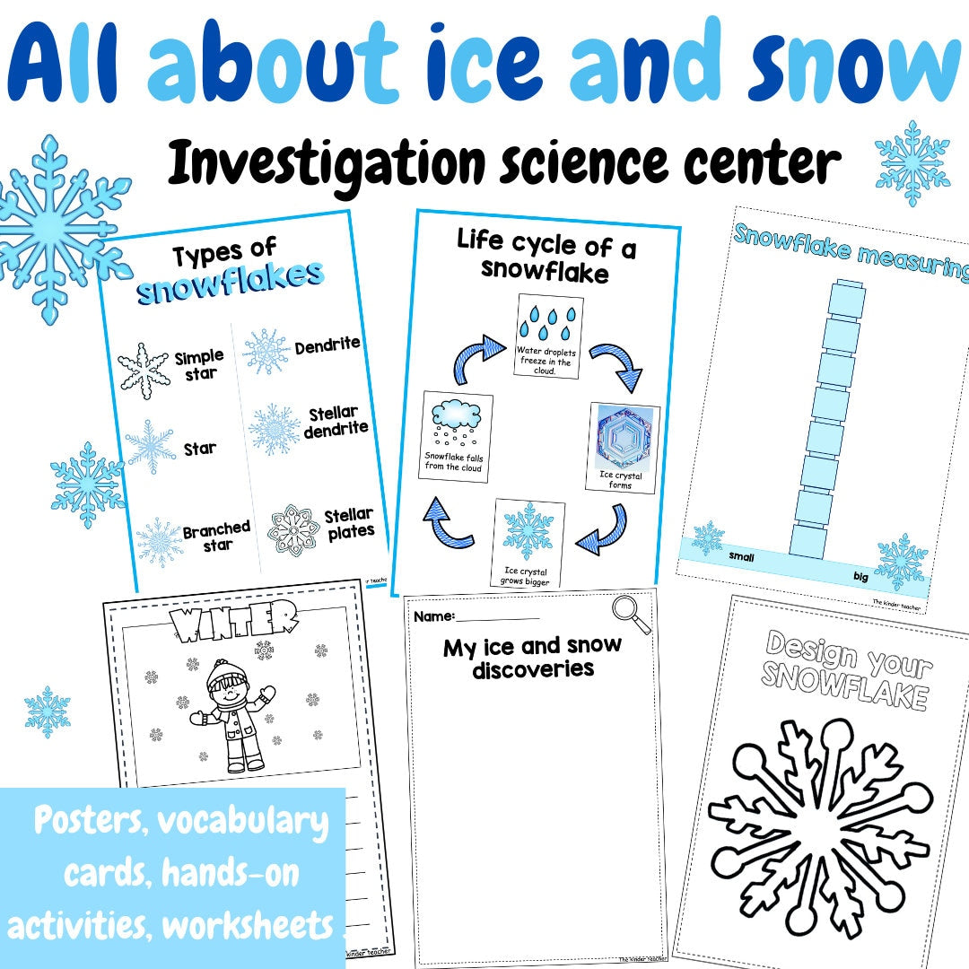 All about ice and snow- Investigation science center for Preschool