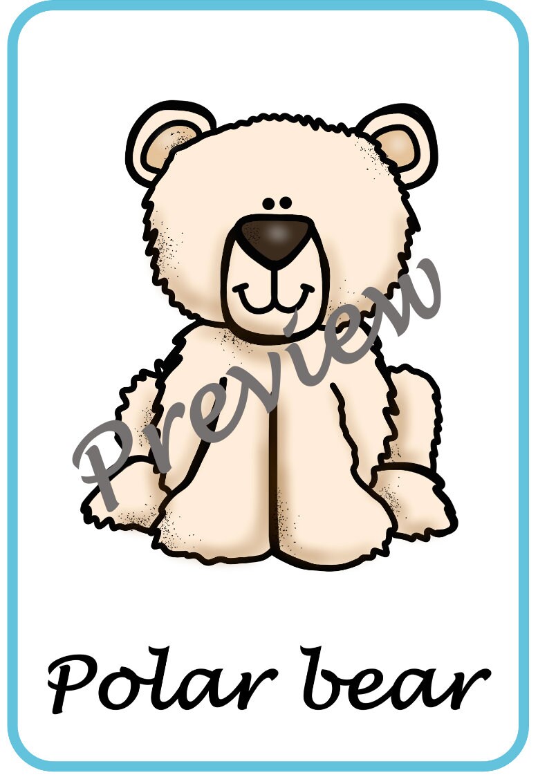 Polar animals classroom posters