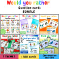 Would you rather conversation cards - BUNDLE