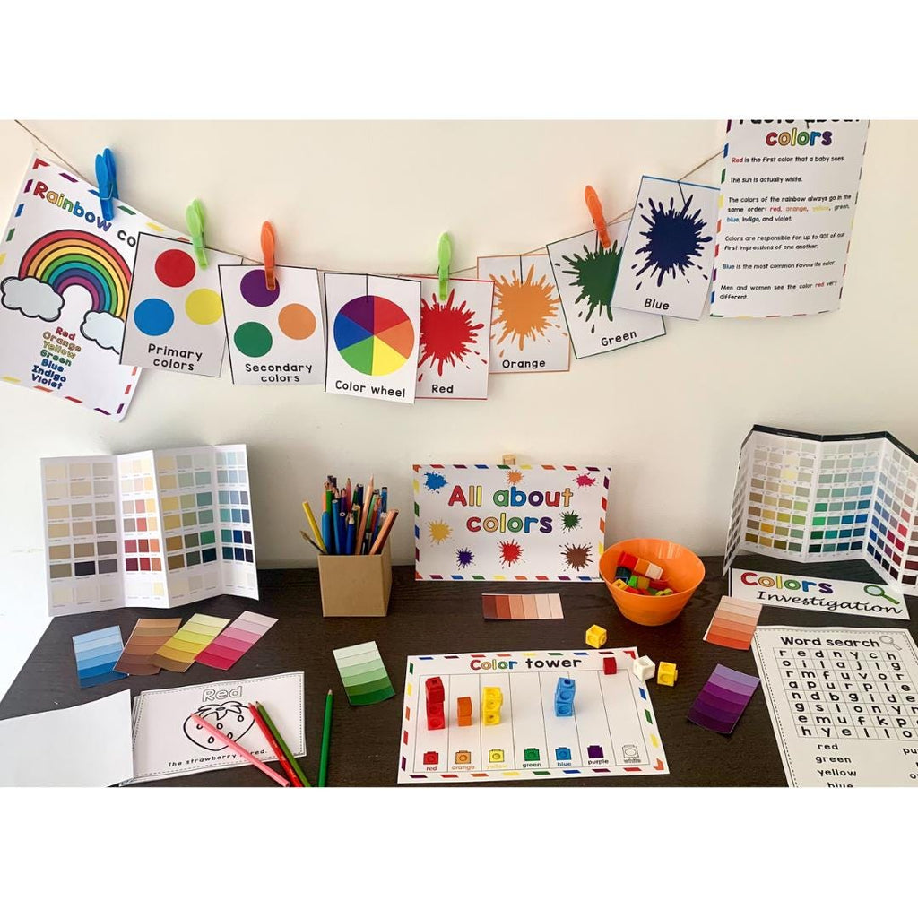 All about colours - Investigation science area - EYFS - Early Years