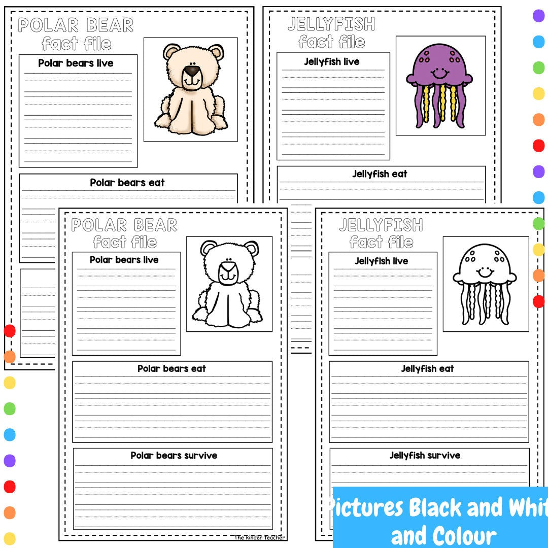 Animals fact files - Early writing - Reception and Nursery