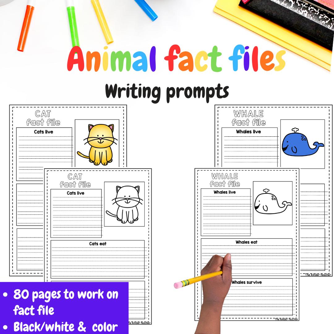 Animals fact files - Early writing - Reception and Nursery