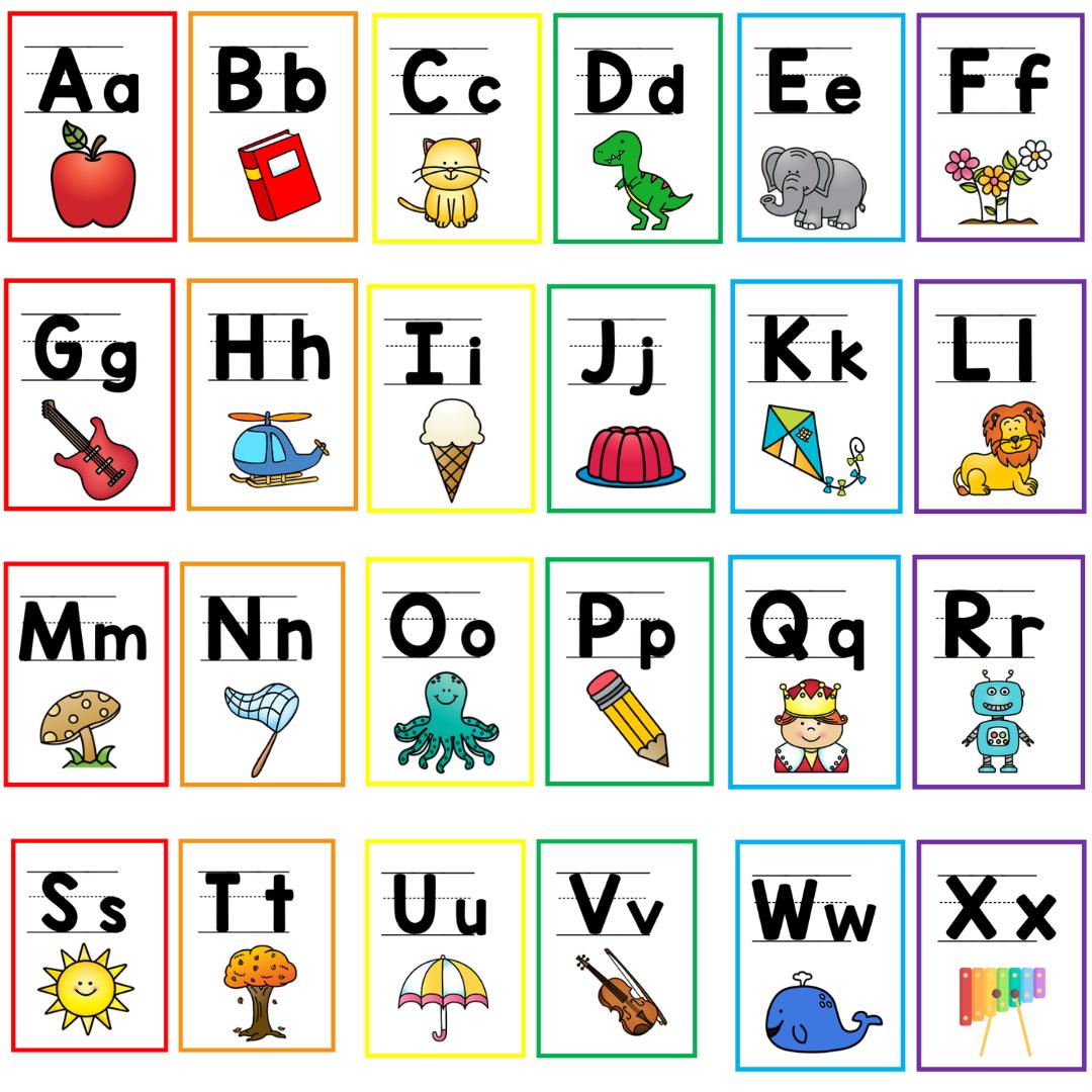 Alphabet Posters & Bunting letters | Rainbow Class Decor